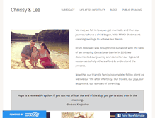 Tablet Screenshot of chrissyandlee.com